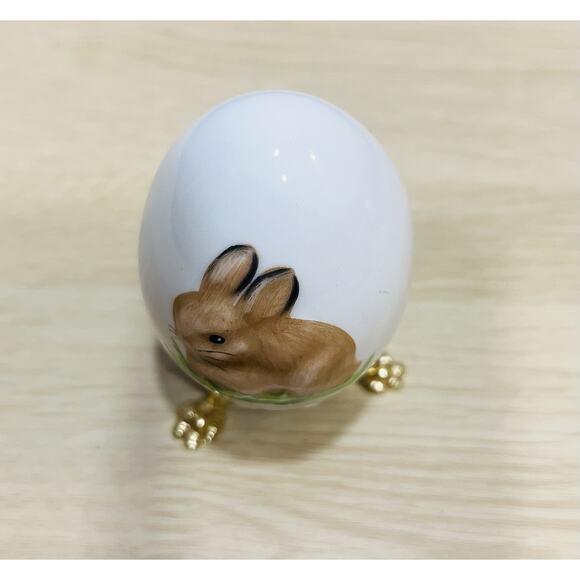 1 Vintage Goebel 1980 Annual Easter Egg with Stand - Bunny - Picture 4 of 6